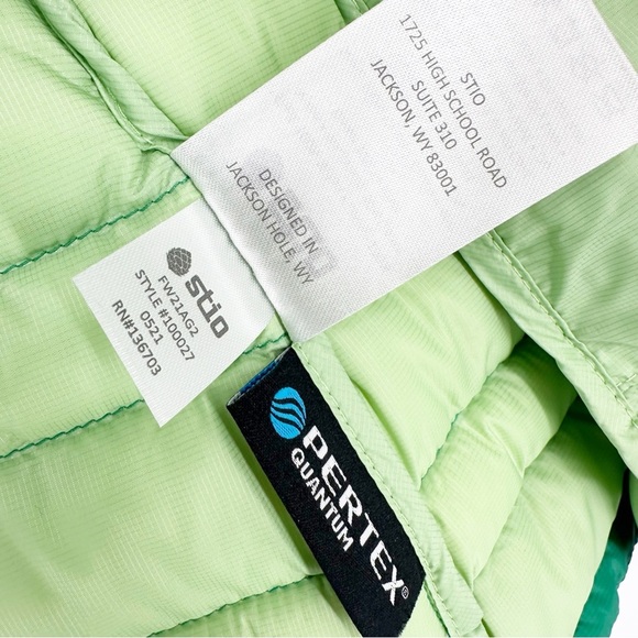 Stio Pinion Down Vest Green Size Large - Picture 3 of 6